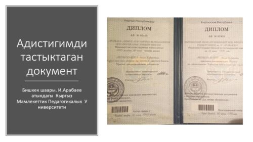 Абдылдаева Айхан Карабаевна