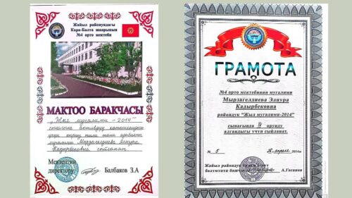 Мырзагелдиева Эльнура Кадырбековна