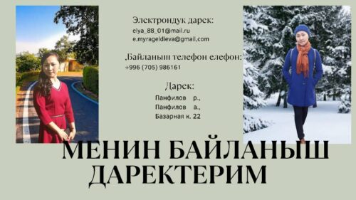 Мырзагелдиева Эльнура Кадырбековна