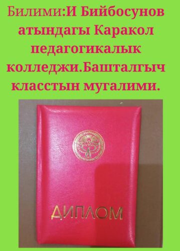 Иманалиева Айперим Олжобаевна