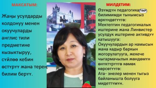Токсобаева Майрамкул Дуйшеновна